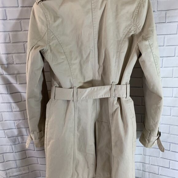 BB Dakota Trench Style Belted Cotton Jacket Sz M - Picture 2 of 5